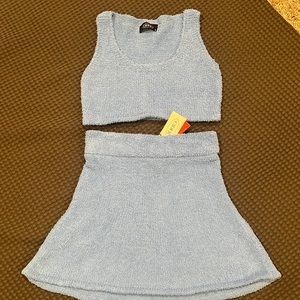 Cider crop top and skirt set Size S